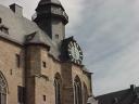 The large clock of Marburg Castle